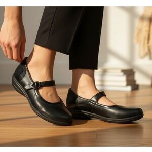 Dasko Mary Jane Black Leather Shoes Womens US 9-9.5 EU 40